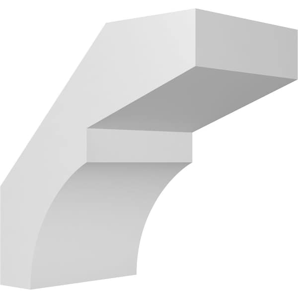 Ekena Millwork 5-in. W x 8-in. D x 8-in. H Monterey Architectural Grade PVC Knee Brace BRCP05X08X08MON - main